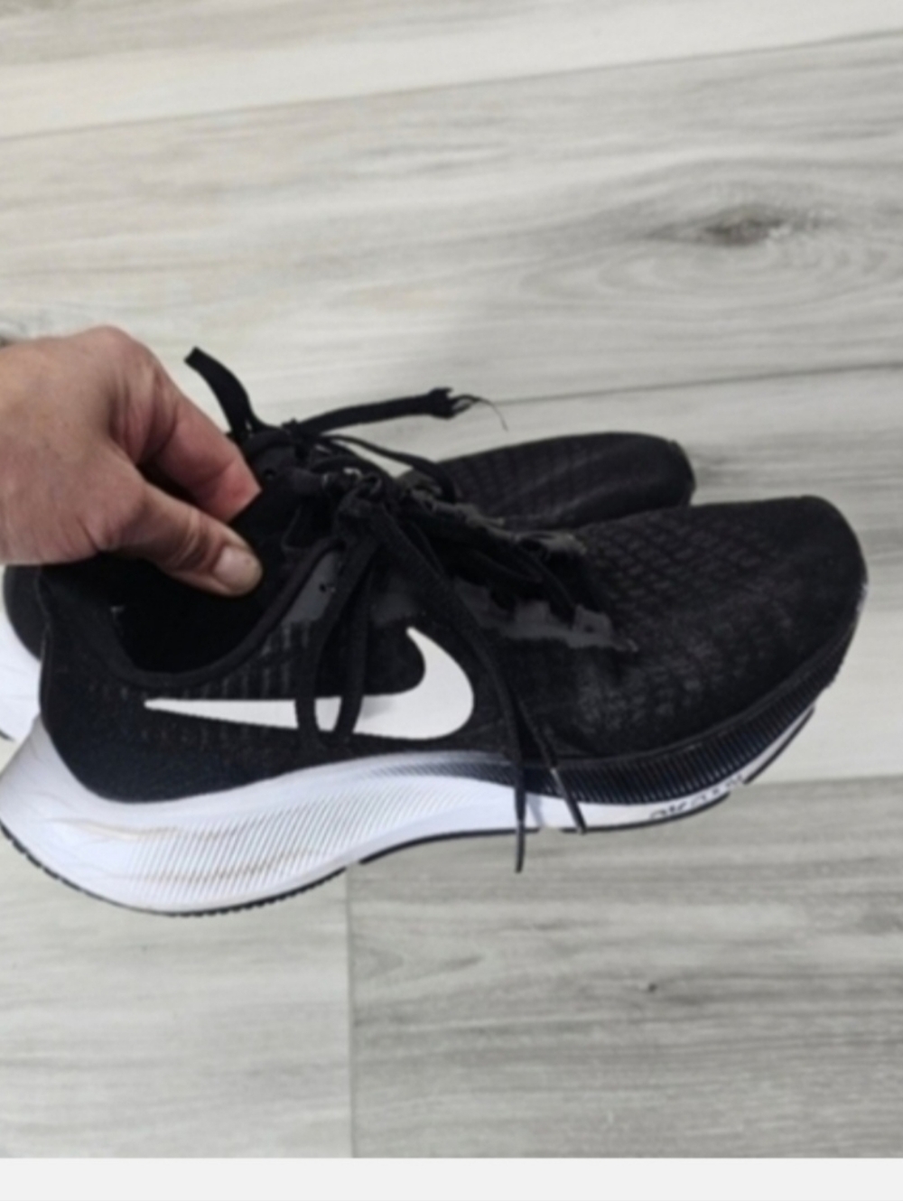 Nike Black and White  Running Sneakers Sz 7.5